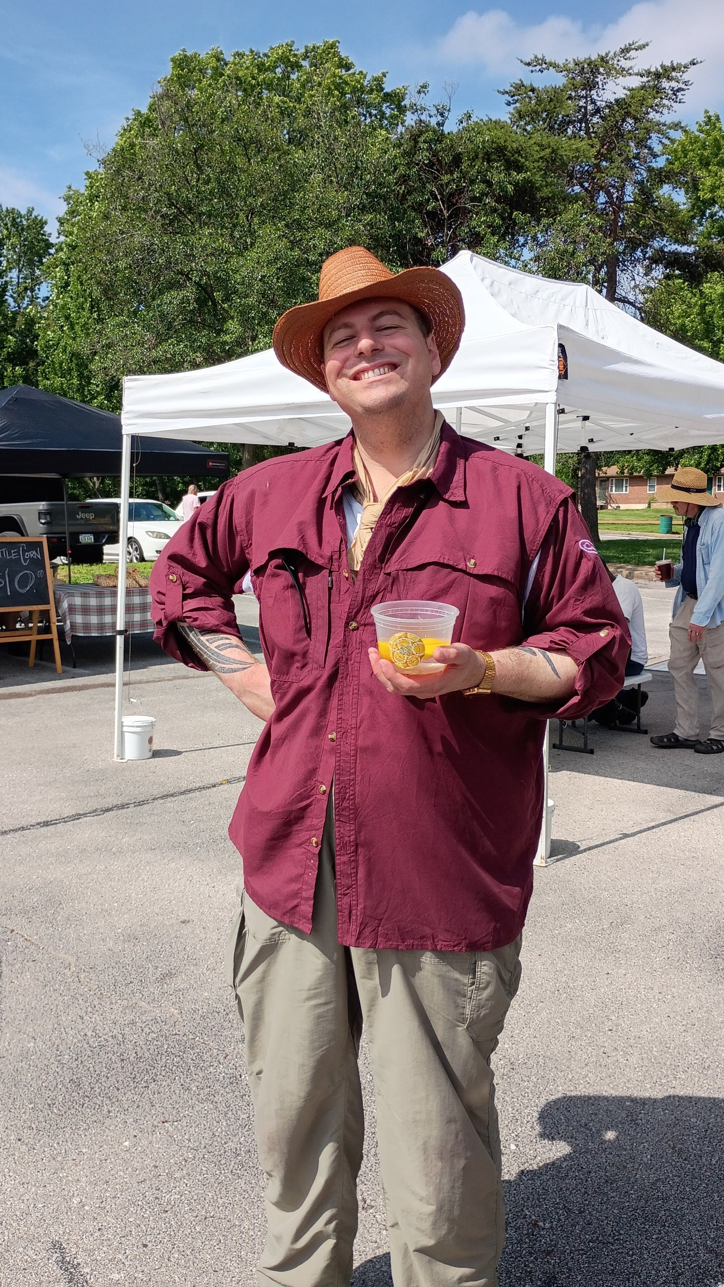 COWBOY HAT ...dark terracotta
