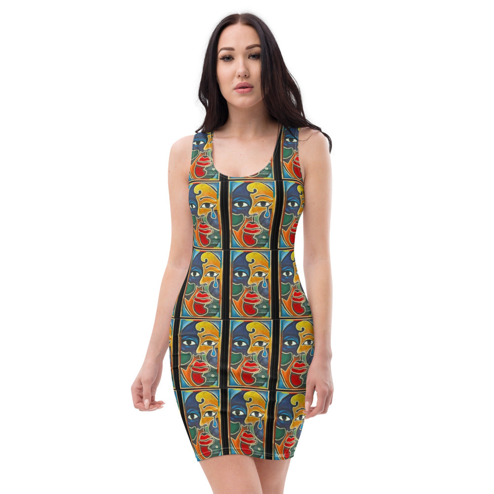 Sublimation Cut & Sew Dress designed by c. acid