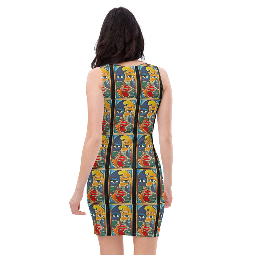 Sublimation Cut & Sew Dress designed by c. acid