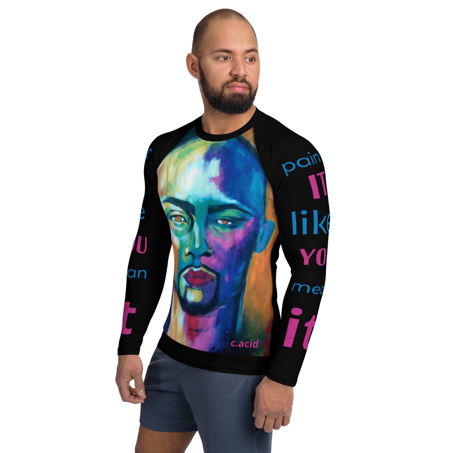 Men's Rash Guard..c.acid design