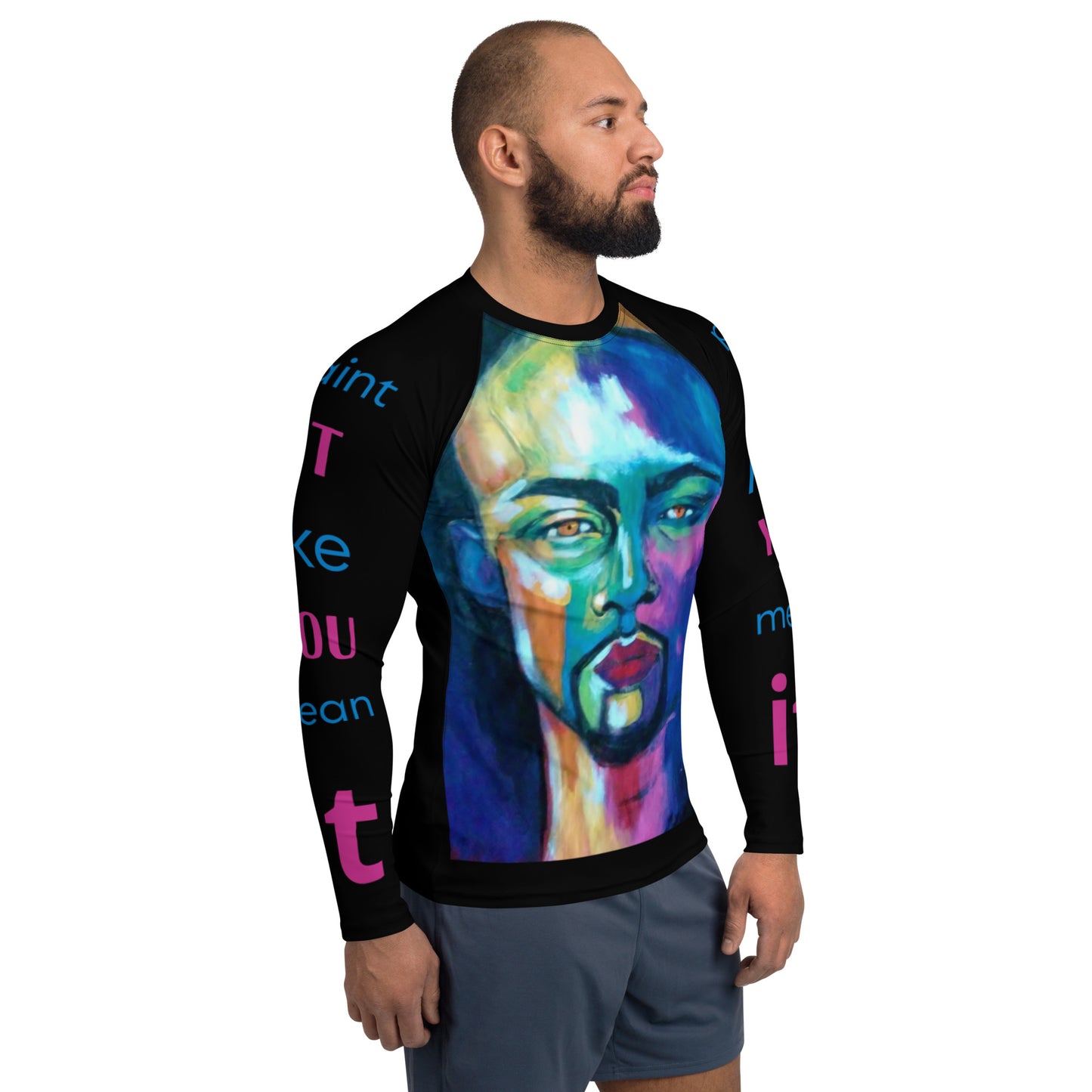 Men's Rash Guard..c.acid design