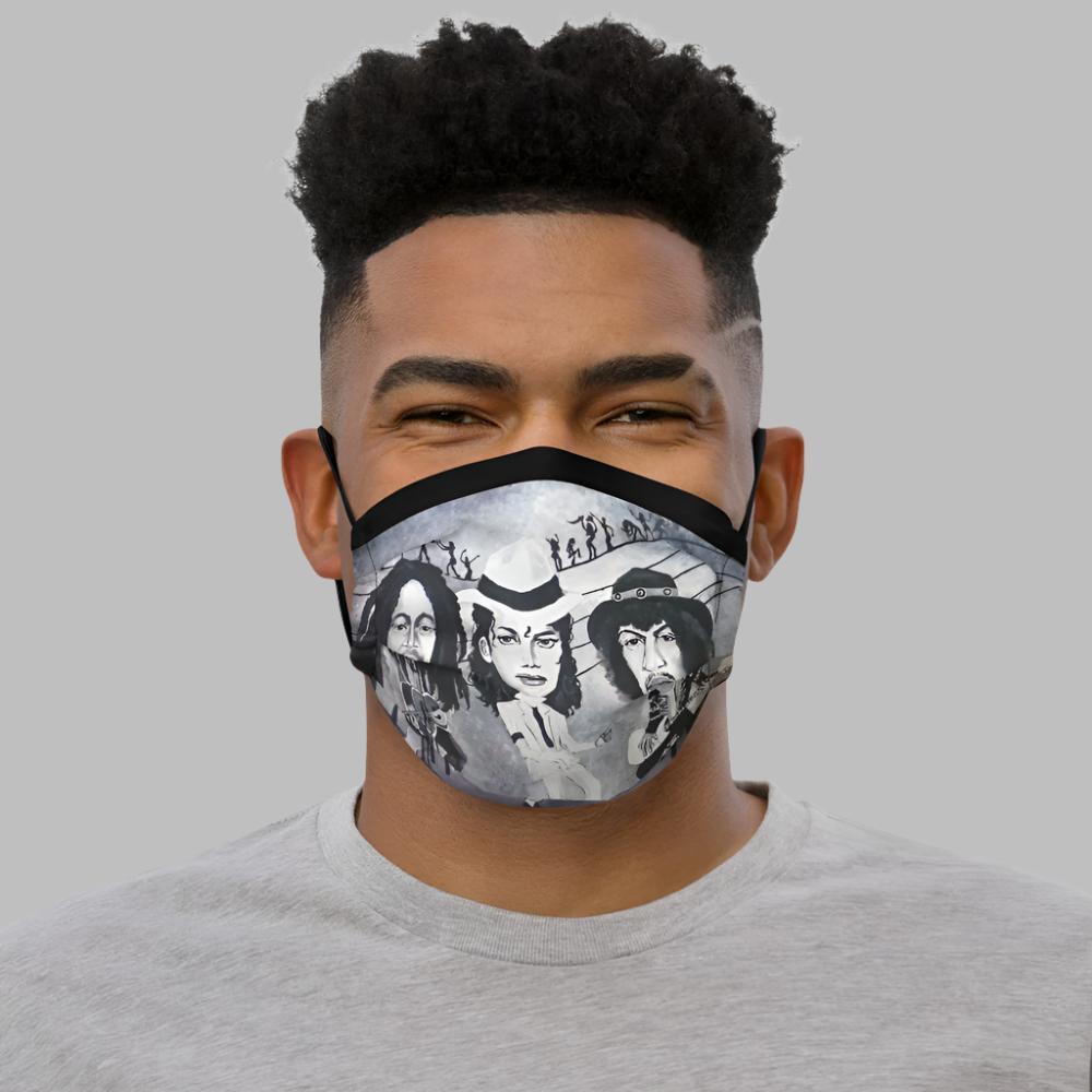 Premium face mask.....Jam Session ...designed by c. acid