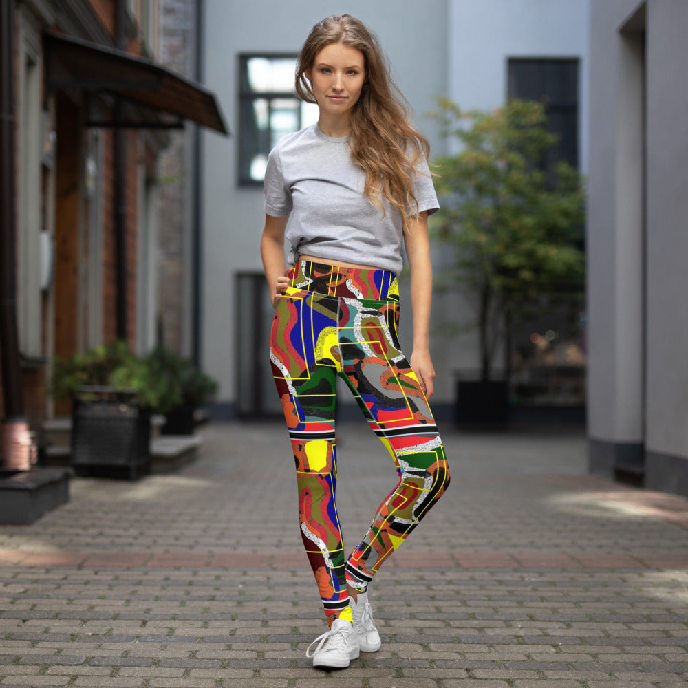 Yoga Leggings designed by c. acid