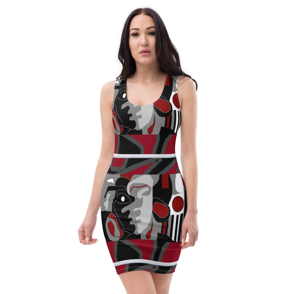Sublimation Cut & Sew Dress designed by c. acid
