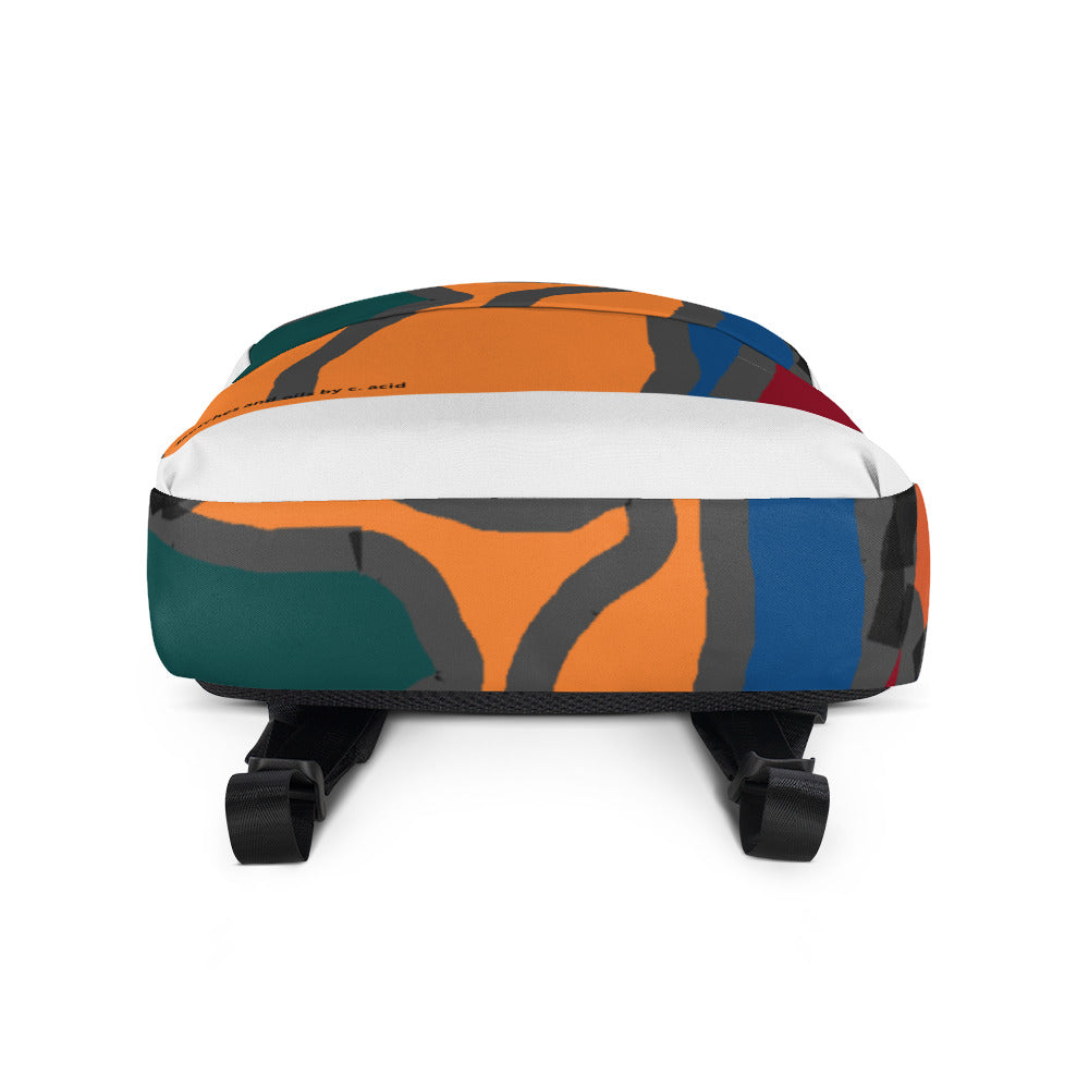 Backpack designed by c. acid
