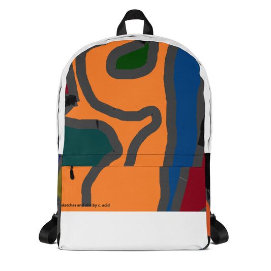 Backpack designed by c. acid