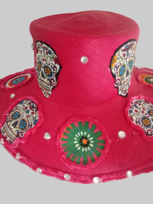 bolero hat in fuchsia