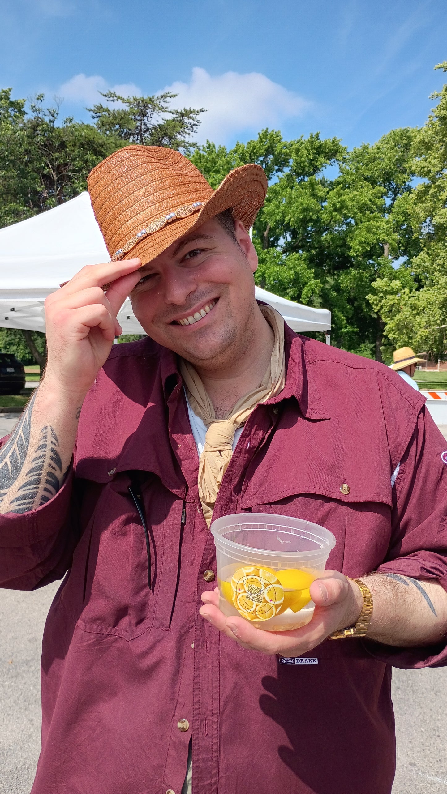COWBOY HAT ...dark terracotta