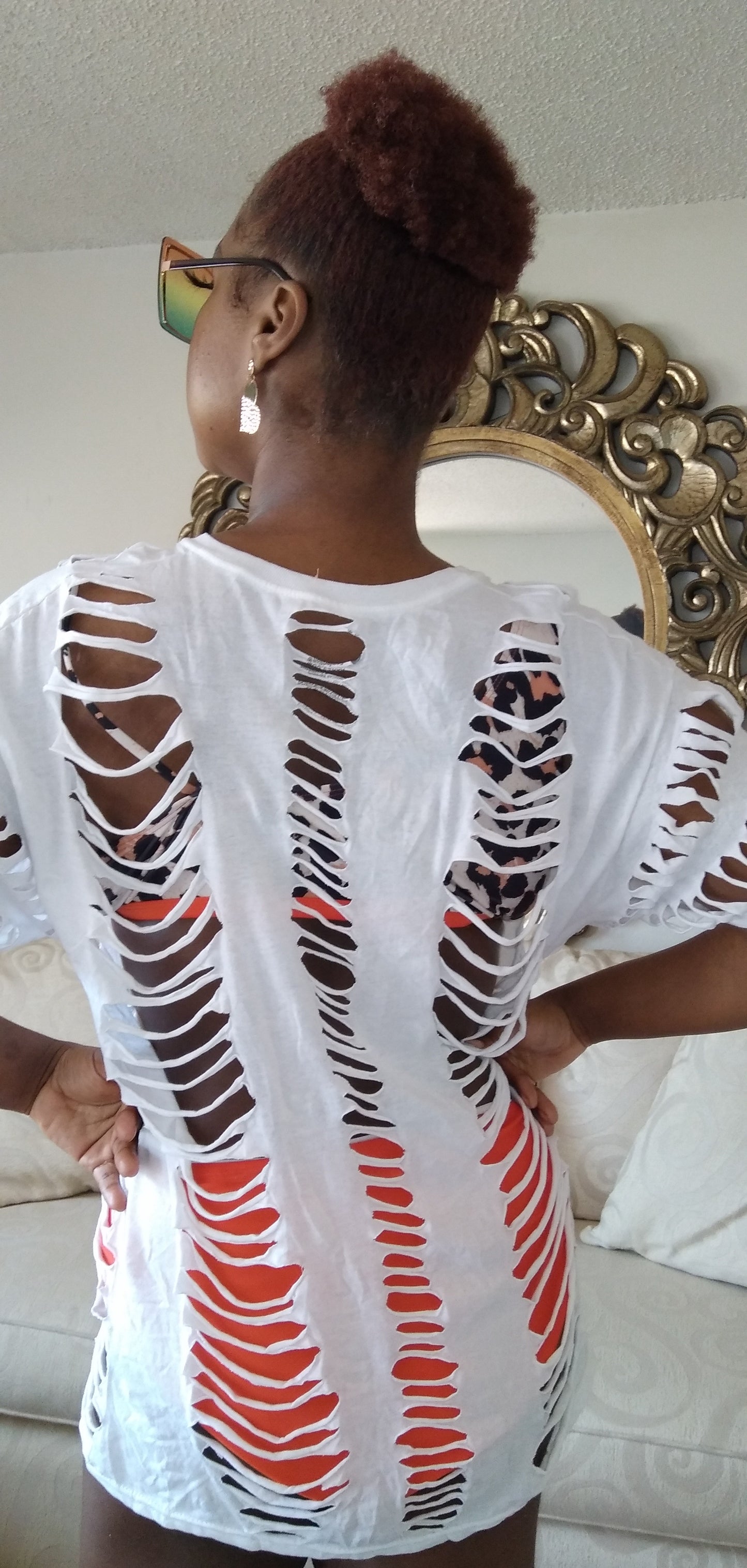 SHRED...short sleeve ...in white