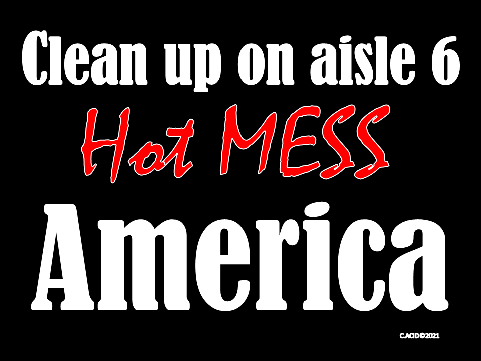 CLEAN UP ON AISLE 6...HOT MESS AMERICA