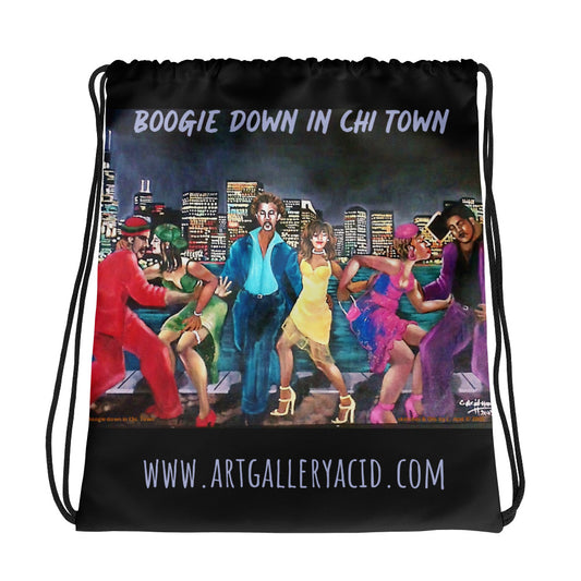 Drawstring bag by c acid