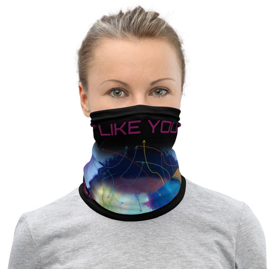 Neck Gaiter..."PAINT IT LIKE YOU MEAN IT"series...designed by c. acid