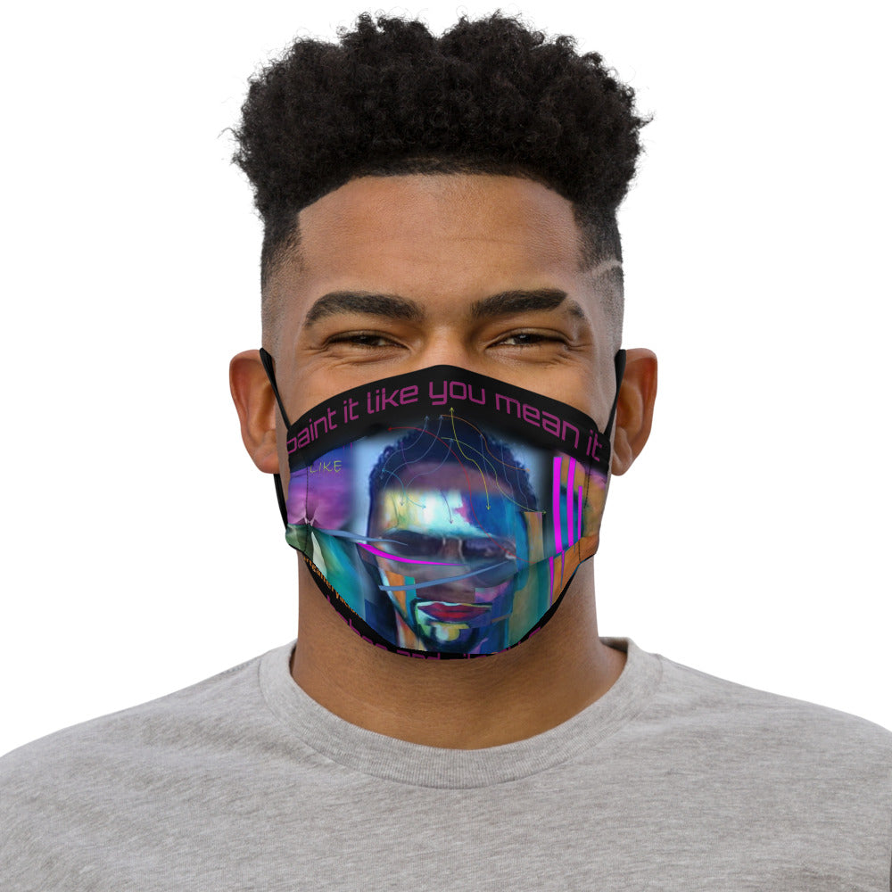 Premium face mask..."paint it like you mean it"...designed by c.acid