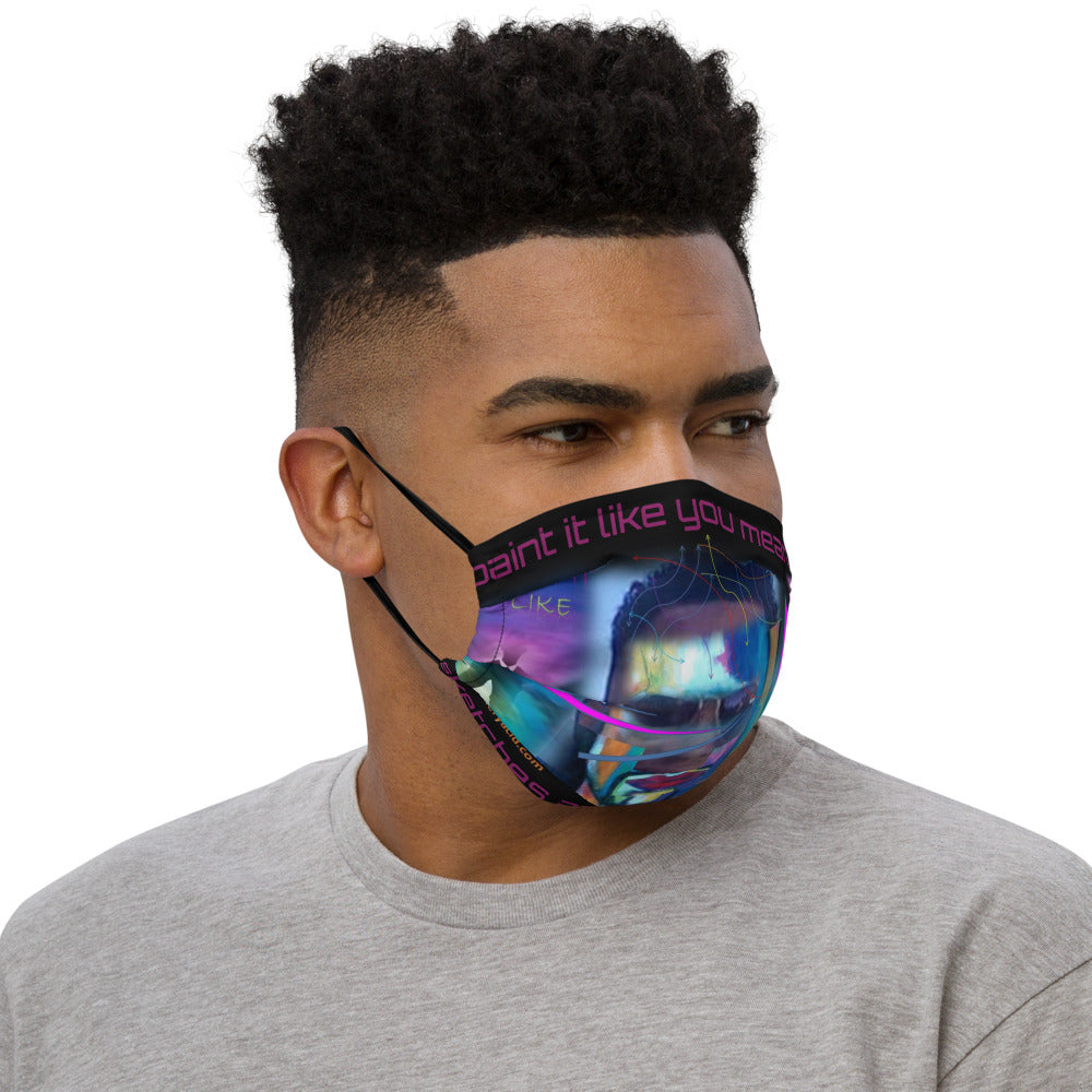 Premium face mask..."paint it like you mean it"...designed by c.acid