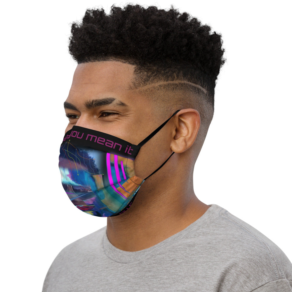 Premium face mask..."paint it like you mean it"...designed by c.acid