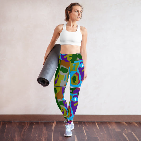 Yoga Leggings  designed by c. acid