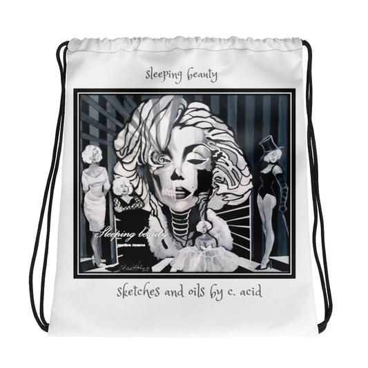 Drawstring bag....Sleeping Beauty....designed by C. acid