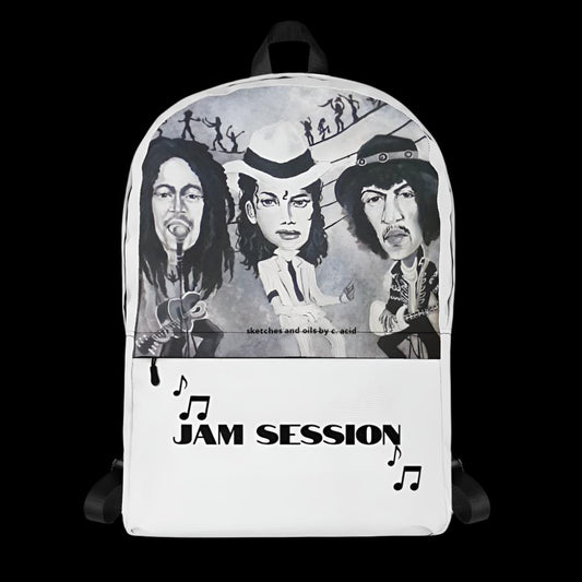 Backpack designed by c. acid