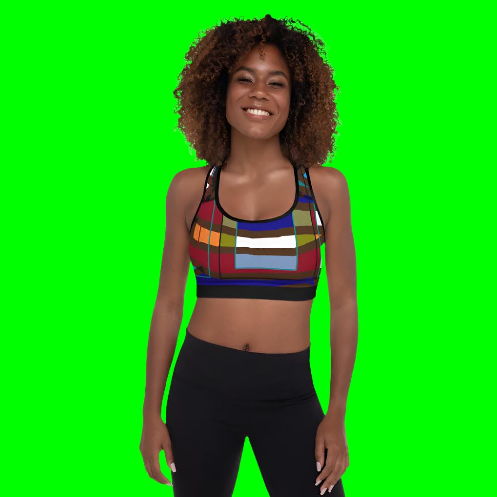 Padded Sports Bra designed by c. acid