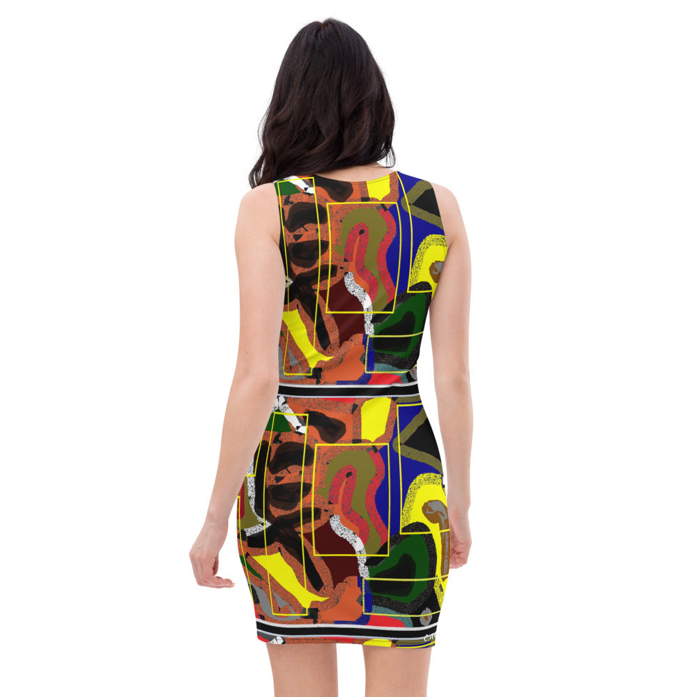 Sublimation Cut & Sew Dress designed by c. acid