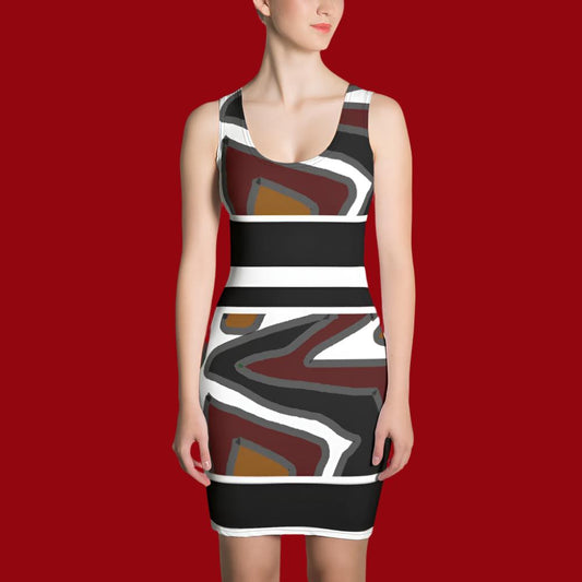 Sublimation Cut & Sew Dress designed by c. acid