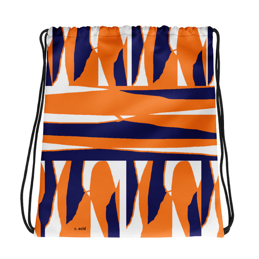 Drawstring bag designed by c. acid