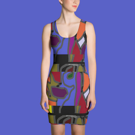 Sublimation Cut & Sew Dress designed by c. acid