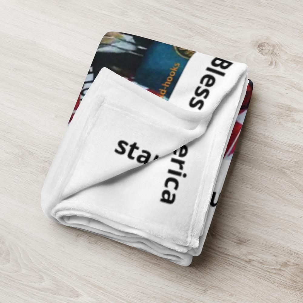 Throw Blanket...TRUMP CARD PLAYA...caricature..with a message...designed by c. acid