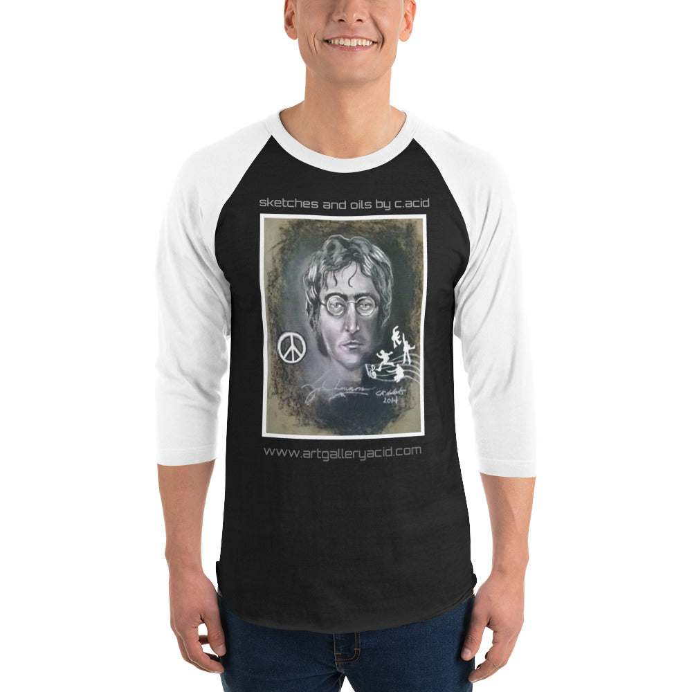 3/4 sleeve raglan shirt...John #2....designed by c. acid